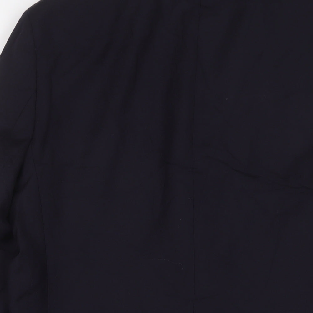 Marks & Spencer Mens Blue Wool Jacket Suit Jacket Size 40 Regular