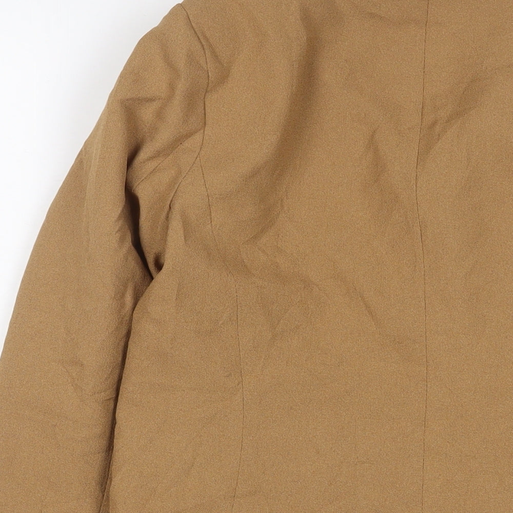 New Look Womens Brown Jacket Blazer Size 8 Button