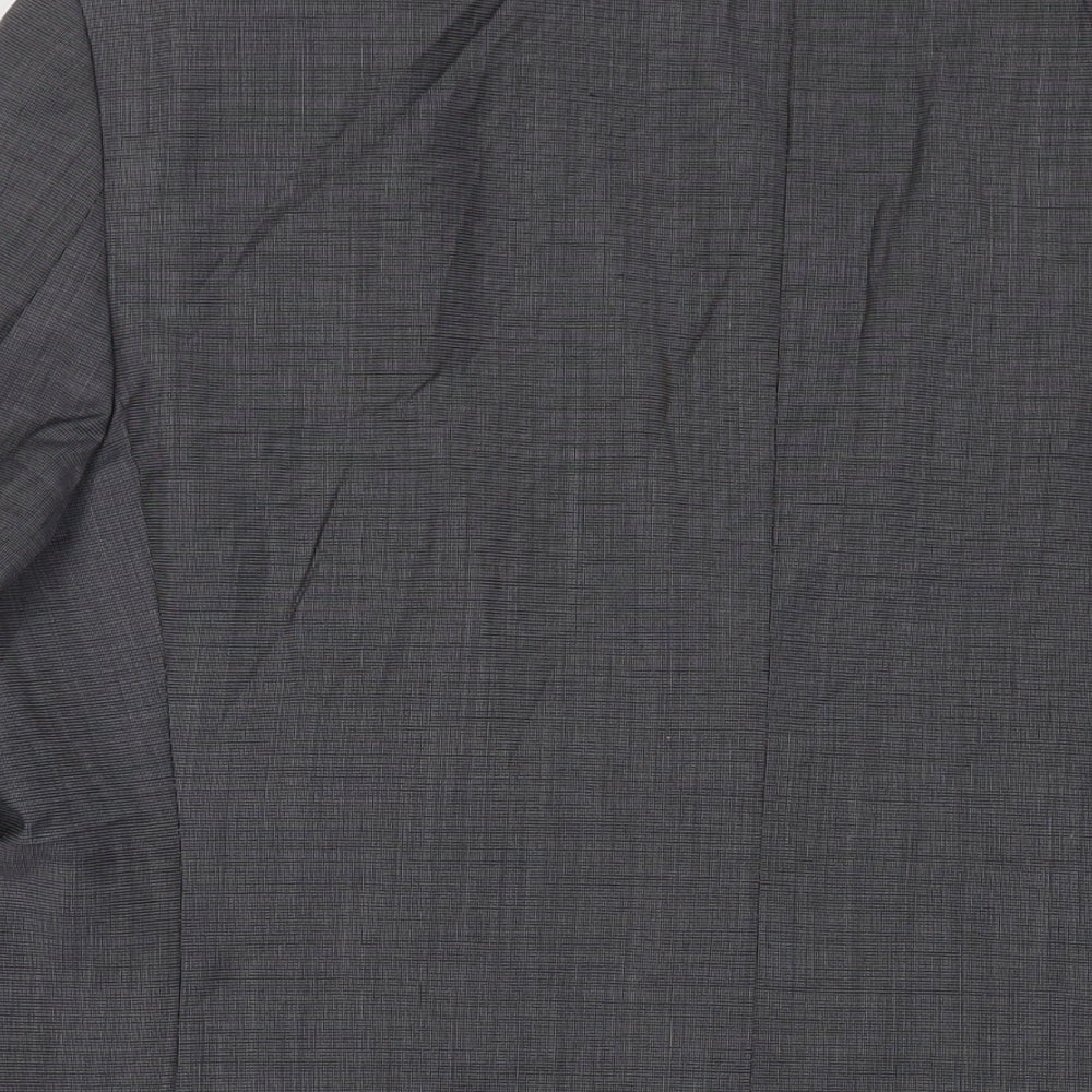 Marks & Spencer Mens Grey Polyester Jacket Suit Jacket Size 44 Regular