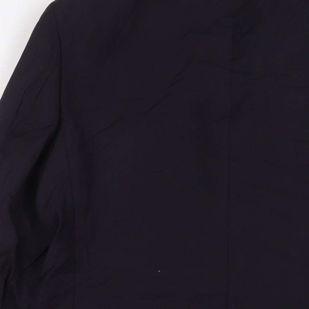 Marks & Spencer Mens Blue Wool Jacket Suit Jacket Size 38 Regular