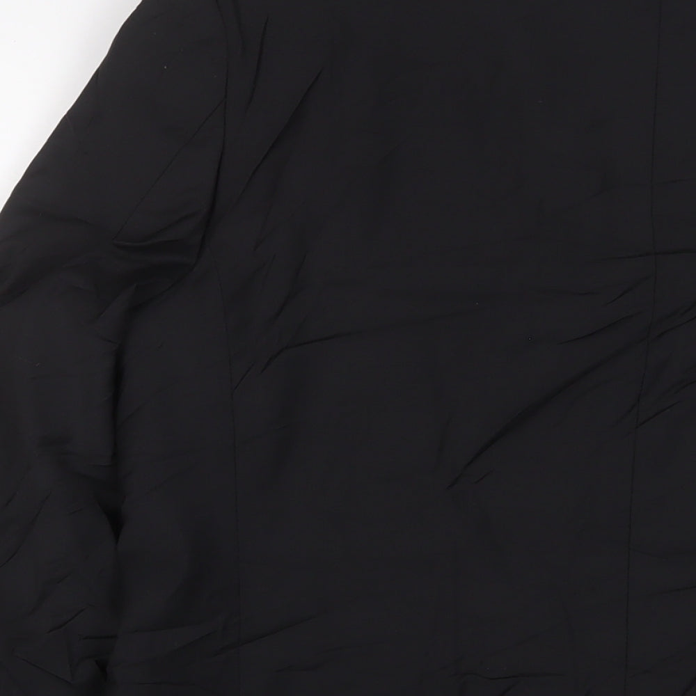 St Michael Mens Black Wool Jacket Suit Jacket Size 40 Regular