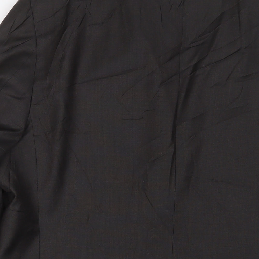 Greenwoods Mens Grey Wool Jacket Suit Jacket Size 42 Regular