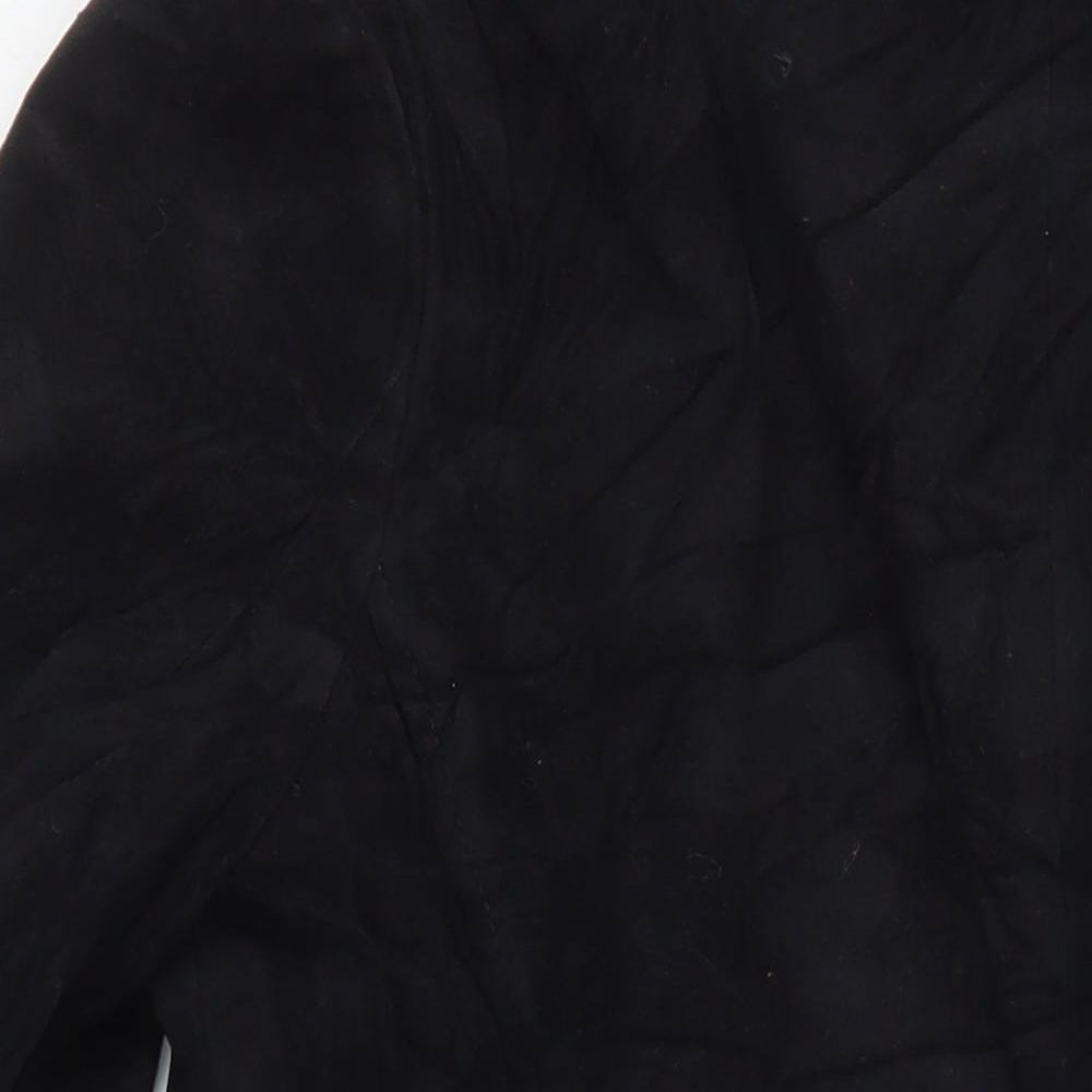 Dorothy Perkins Womens Black Overcoat Coat Size 12