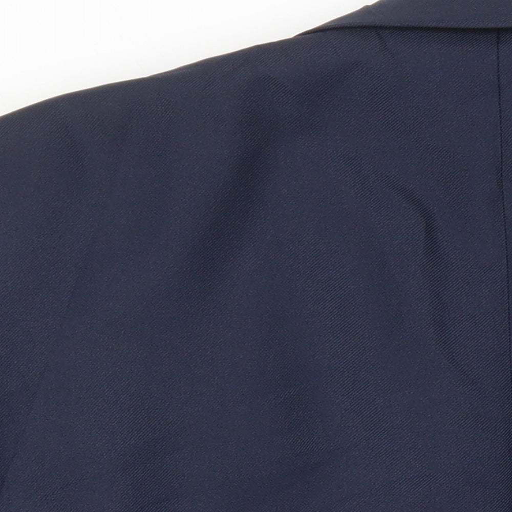 Chums Mens Blue Polyester Jacket Suit Jacket Size 40 Regular