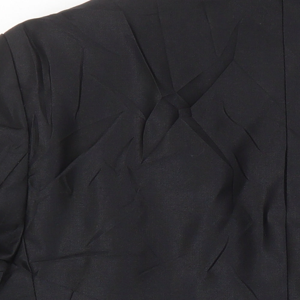 Ventuno 21 Mens Black Polyester Jacket Suit Jacket Size 38 Regular