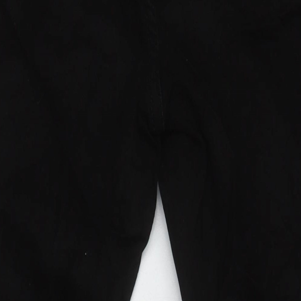 Marks & Spencer Womens Black Cotton Skinny Jeans Size 10 L28 in Regular