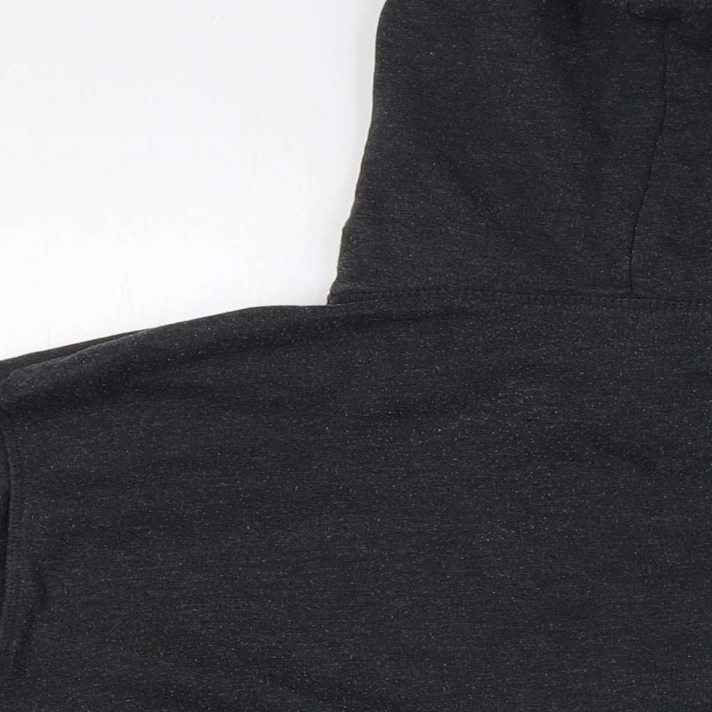 Divided by H&M Mens Black Cotton Pullover Hoodie Size L