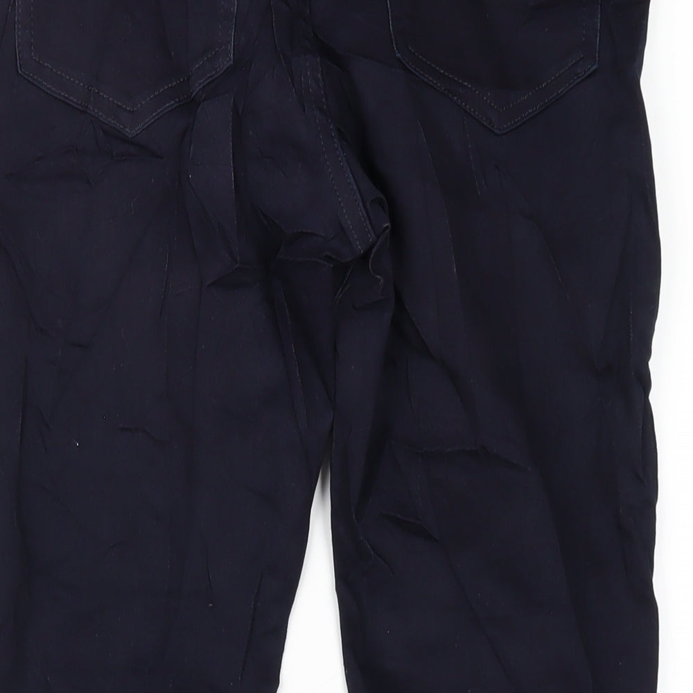 Marks and Spencer Womens Blue Cotton Skinny Jeans Size 10 L27 in Regular Zip