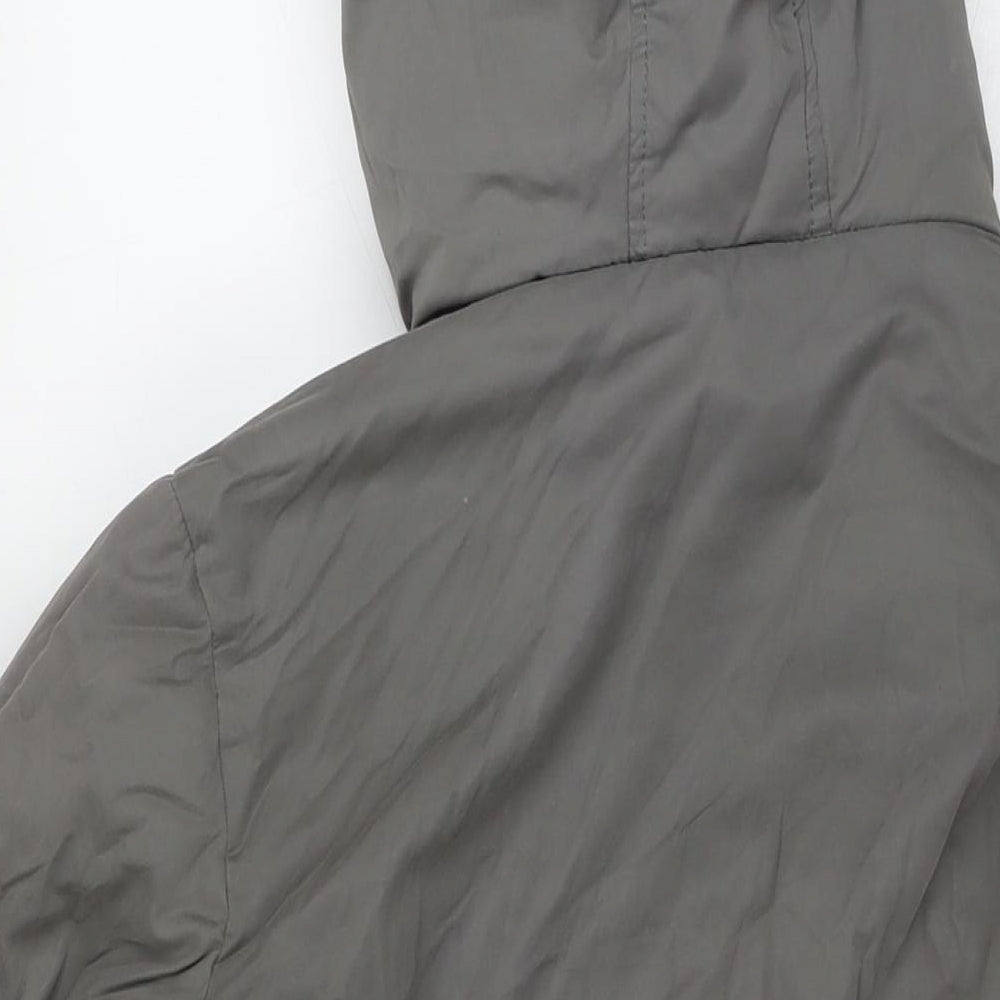 ASOS Womens Grey Puffer Jacket Jacket Size 10 Zip