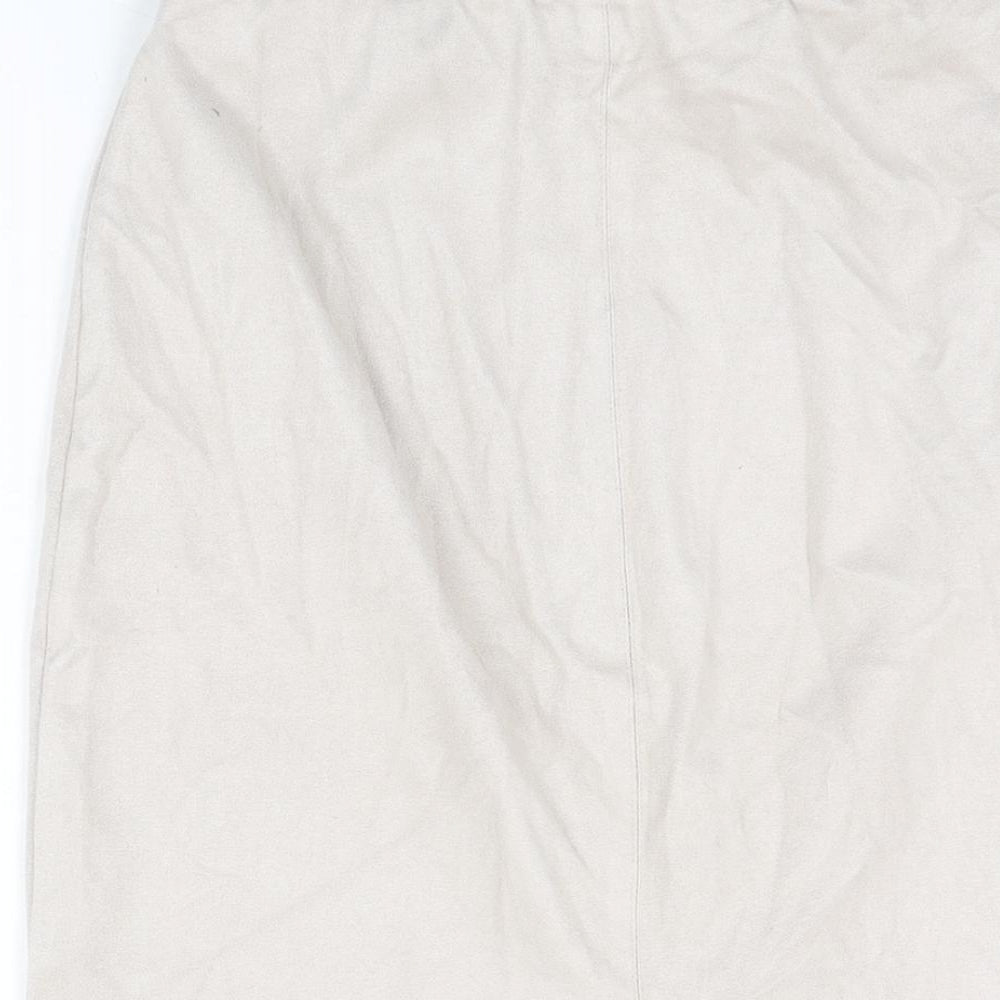 River Island Womens Beige Polyester Straight & Pencil Skirt Size 12