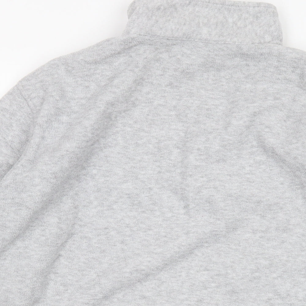 Wannabee Womens Grey Polyester Pullover Sweatshirt Size XL Zip