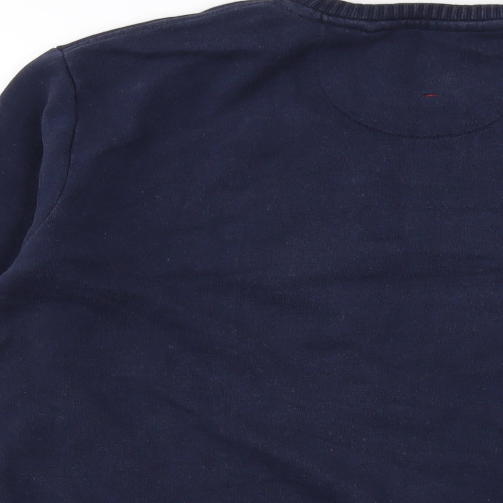Hymn Womens Blue Cotton Pullover Sweatshirt Size M Pullover