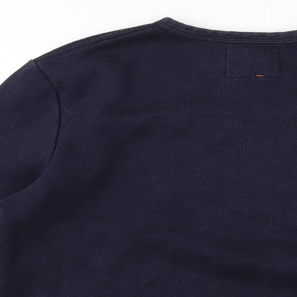 Hymn Womens Blue Cotton Pullover Sweatshirt Size M Pullover