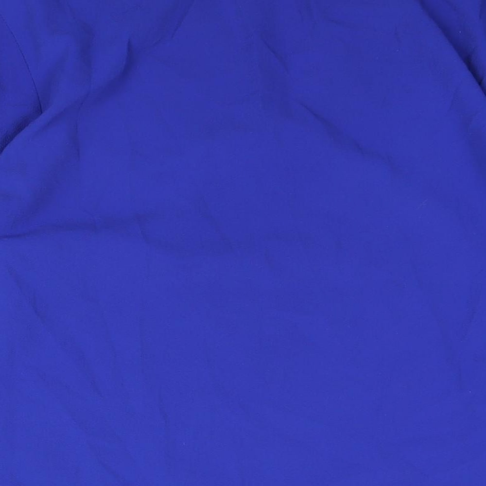 City Chic Womens Blue Polyester Tunic Blouse Size 14 V-Neck