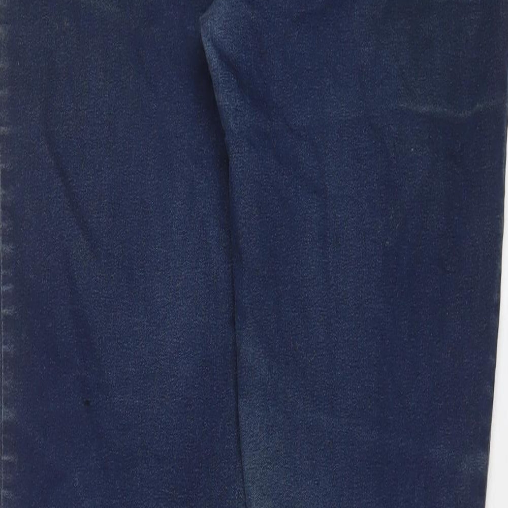 Marks & Spencer Womens Blue Cotton Jegging Jeans Size 12 L31 in Regular