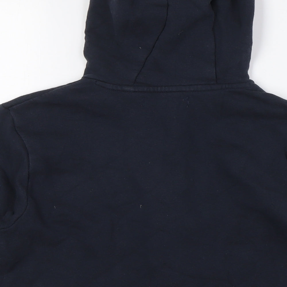 Next Boys Blue Cotton Full Zip Hoodie Size 9 Years Zip