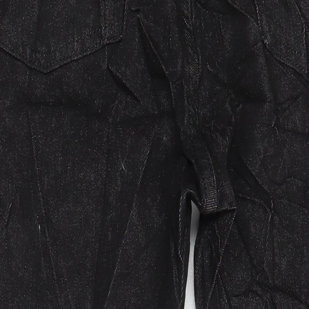 Marks & Spencer Womens Black Cotton Skinny Jeans Size 14 L28 in Regular