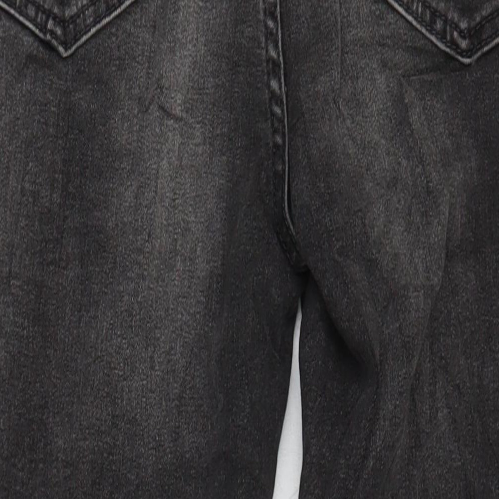 Marks & Spencer Womens Grey Cotton Skinny Jeans Size 10 L28 in Regular