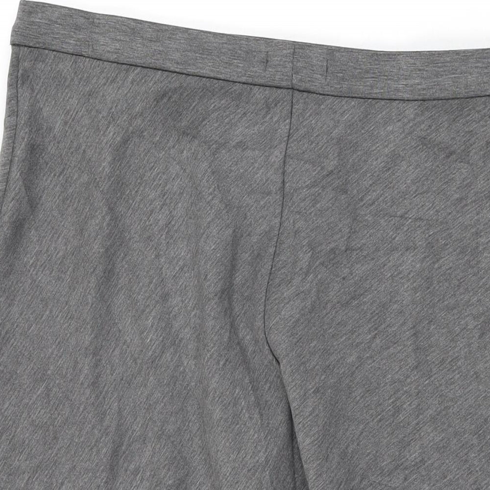 Marks & Spencer Womens Grey Polyester Swing Skirt Size 18