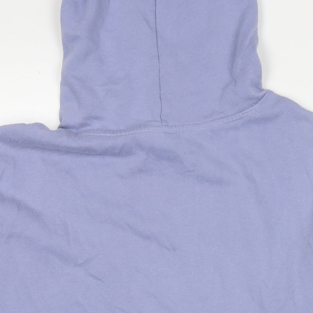 PINK Womens Purple Cotton Pullover Hoodie Size XS Pullover - Logo