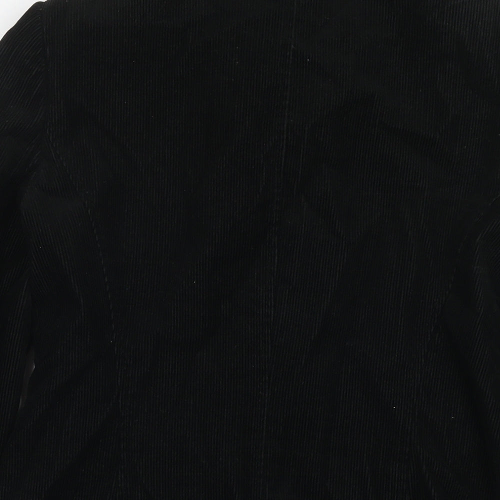 Per Una Womens Black Jacket Blazer Size 10 Buckle
