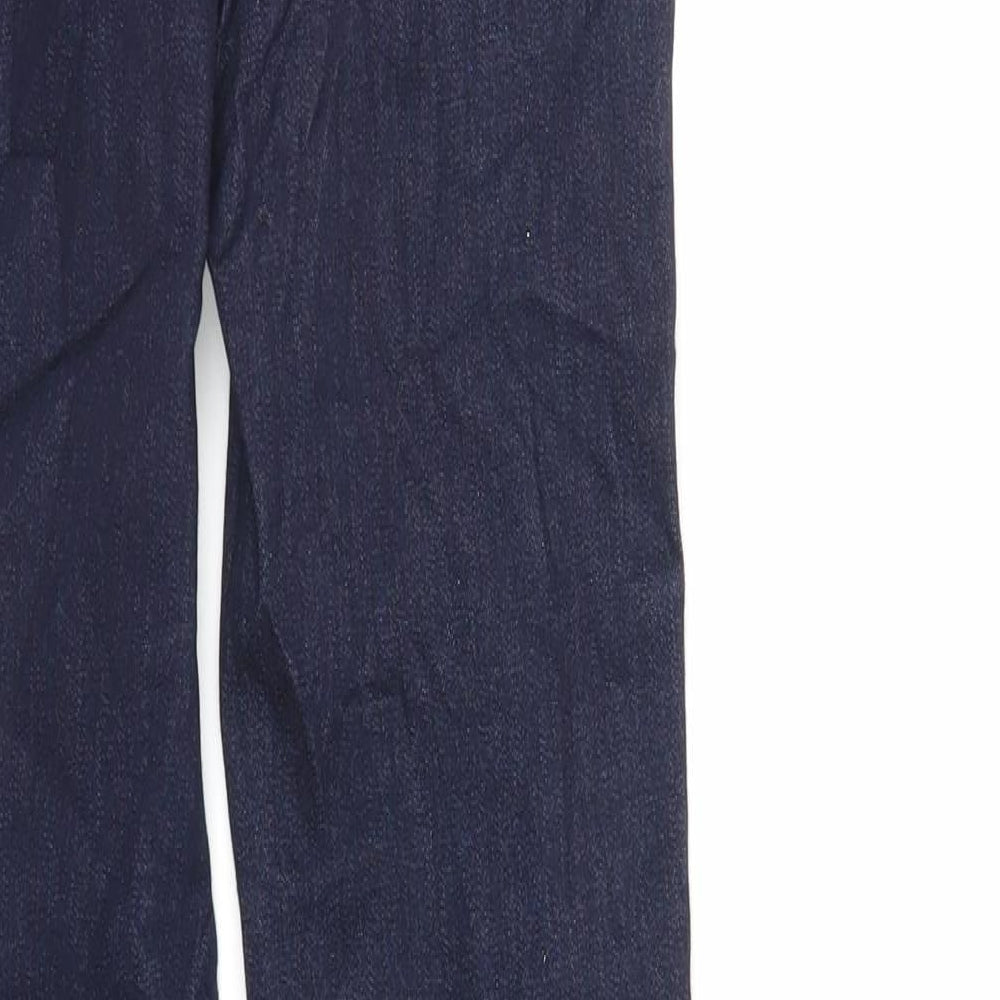 Marks and Spencer Womens Blue Cotton Skinny Jeans Size 6 L29 in Regular Zip
