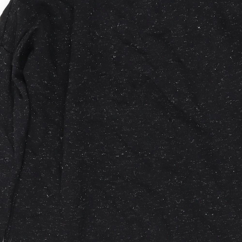 Marks & Spencer Girls Black Cotton Pullover Sweatshirt Size 9-10 Years Pullover