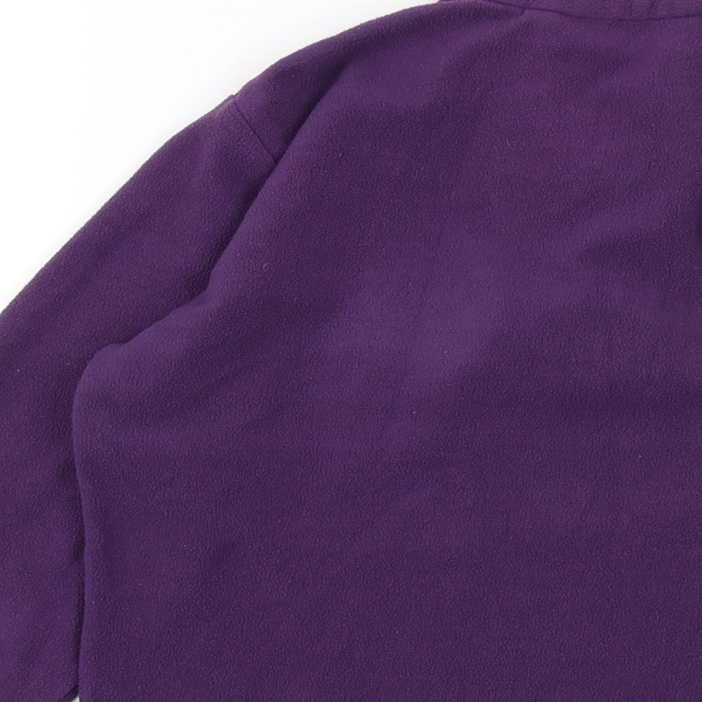 Mountain Essential Womens Purple Polyester Pullover Sweatshirt Size 10 Zip