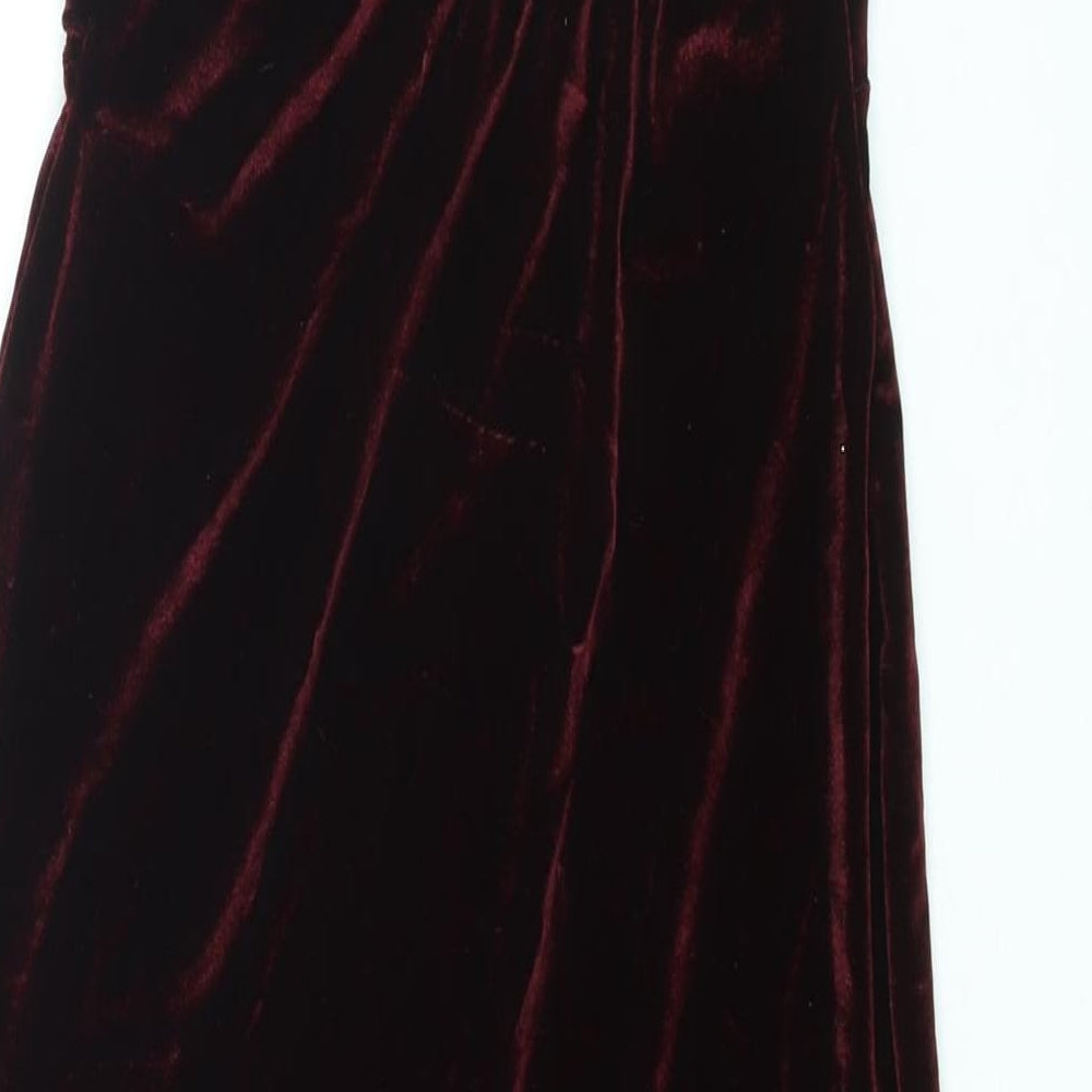Figa Womens Red Polyester Bodycon Size 10 Sweetheart Pullover