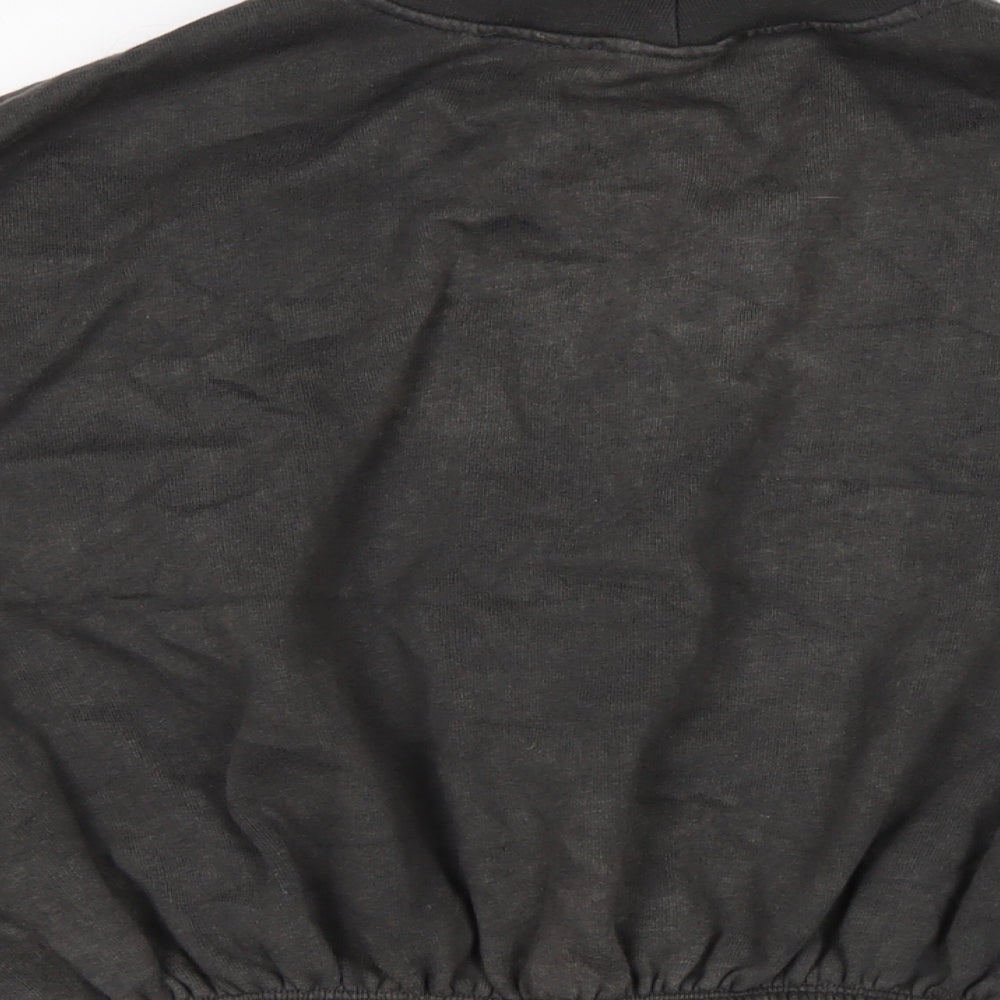 Zara Womens Grey Cotton Pullover Sweatshirt Size L