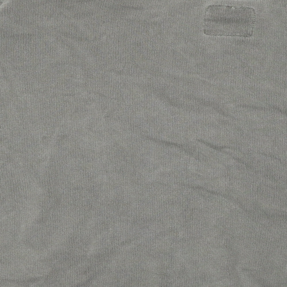 Pull&Bear Womens Grey Cotton Pullover Sweatshirt Size M