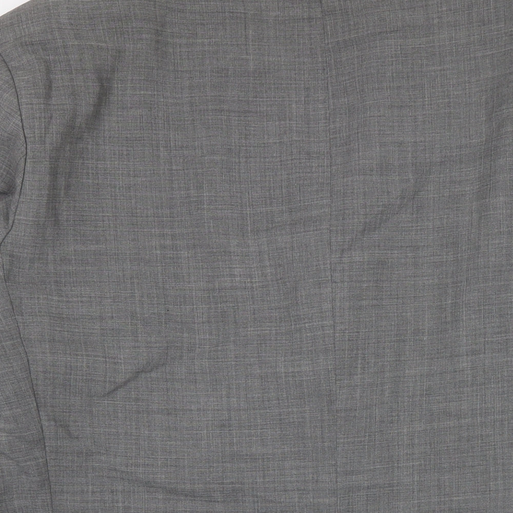 Marks & Spencer Mens Grey Polyester Jacket Suit Jacket Size XL Regular