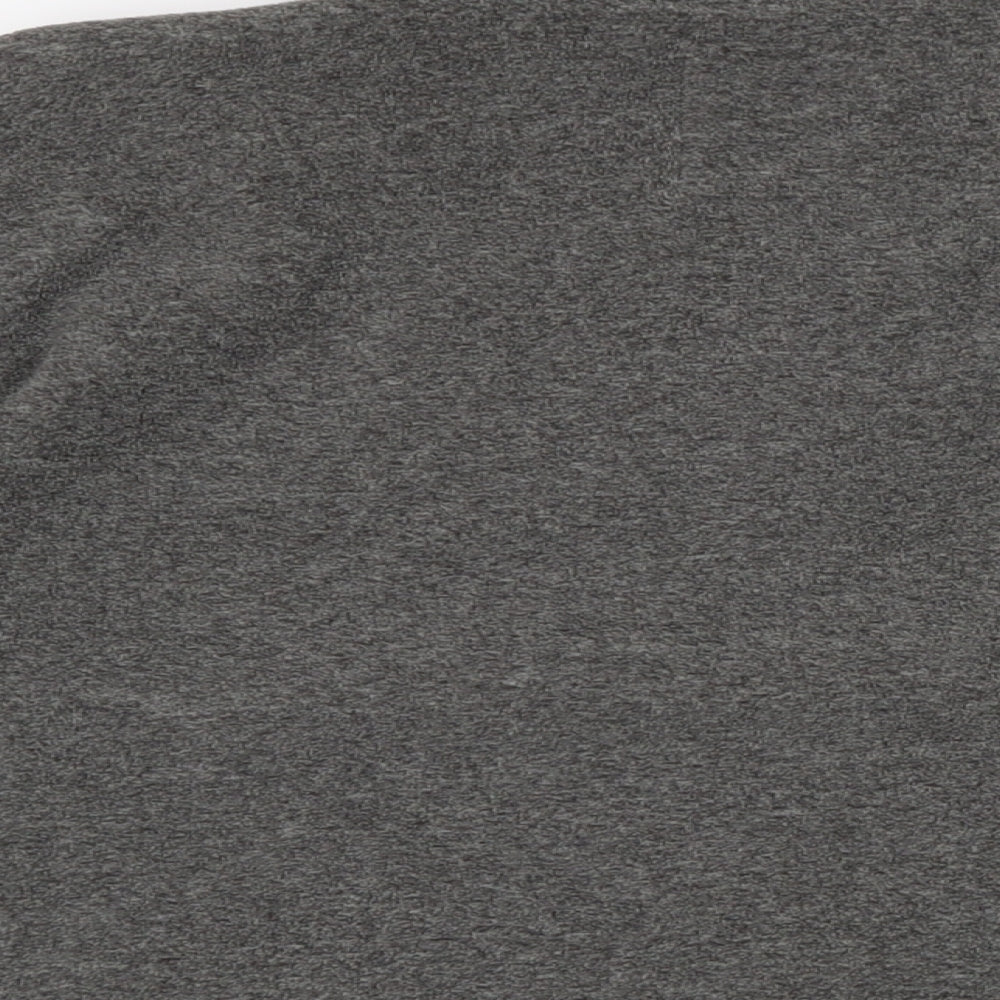 Marks & Spencer Mens Grey Mock Neck Polyester Pullover Jumper Size 2XL Long Sleeve