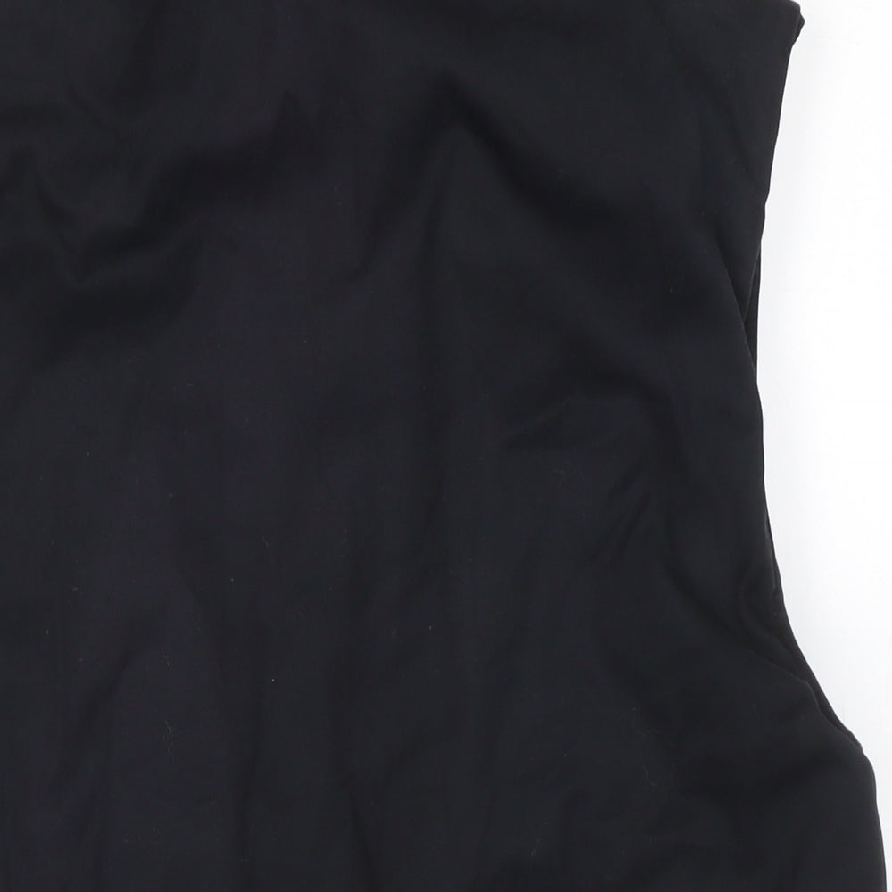 Frozen Assets Mens Black Gilet Waistcoat Size S Zip