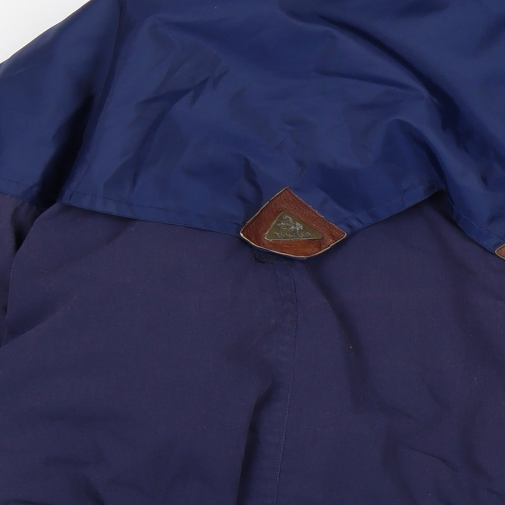 Mustang Mens Blue Anorak Coat Size M Zip