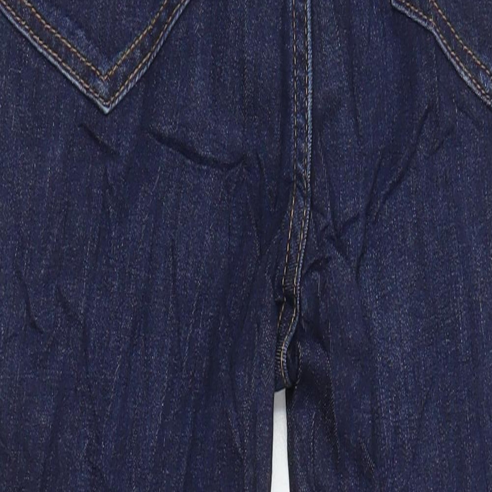 Marks & Spencer Womens Blue Cotton Skinny Jeans Size 8 L25 in Regular