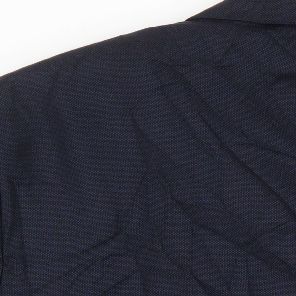 Marks & Spencer Mens Blue Wool Jacket Suit Jacket Size 46 Regular