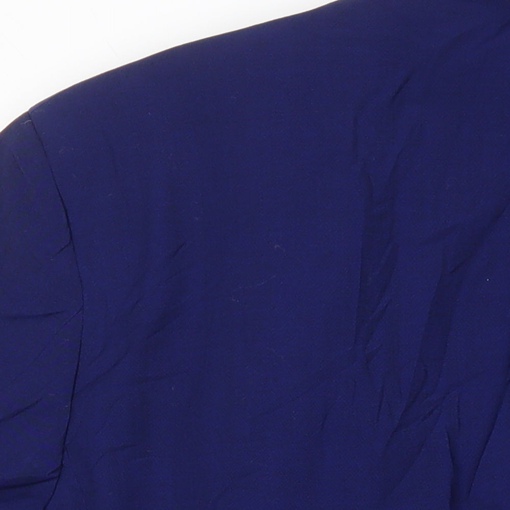 Marks & Spencer Mens Blue Wool Jacket Blazer Size 38 Regular