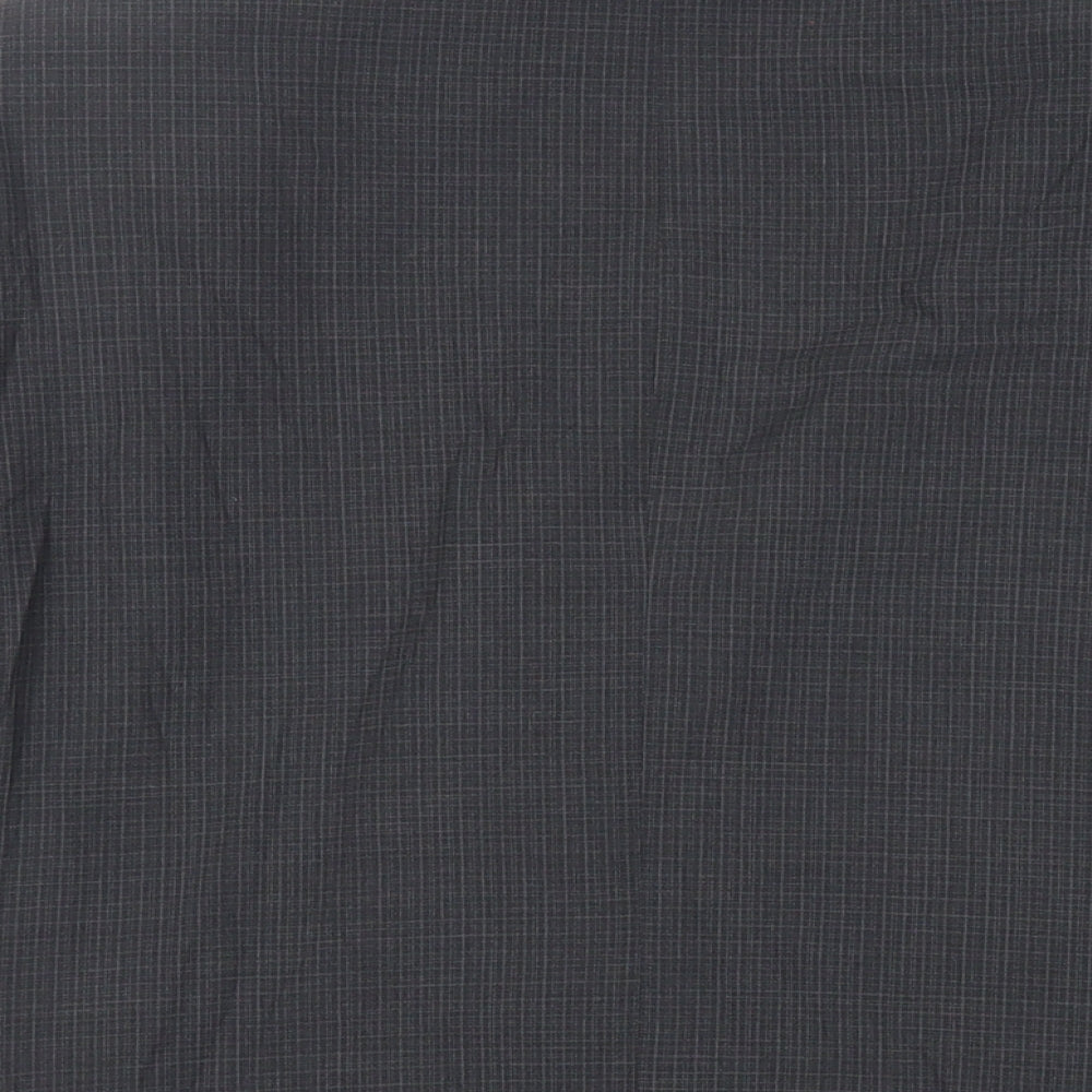 Marks & Spencer Mens Grey Plaid Polyester Jacket Suit Jacket Size 40 Regular