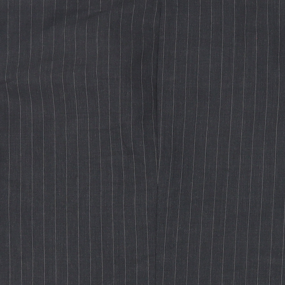Marks & Spencer Mens Grey Striped Wool Jacket Suit Jacket Size 40 Regular