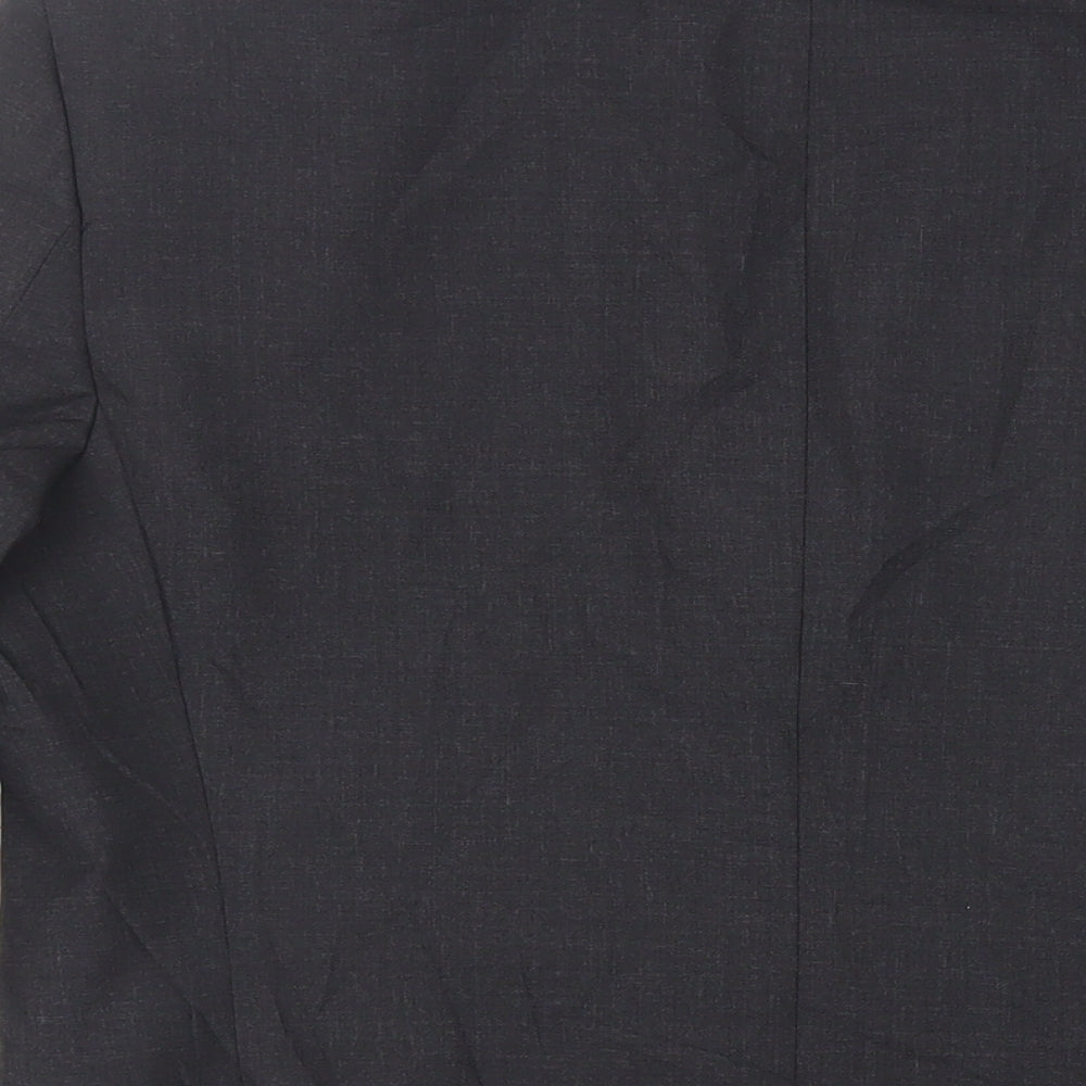 John Lewis Mens Black Polyester Jacket Suit Jacket Size 40 Regular