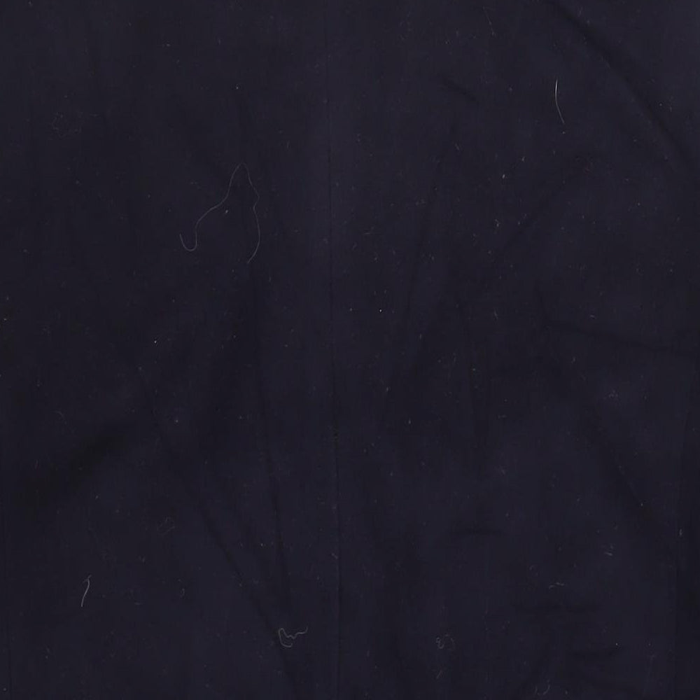 London Fog Womens Blue Overcoat Coat Size L Button - Vintage