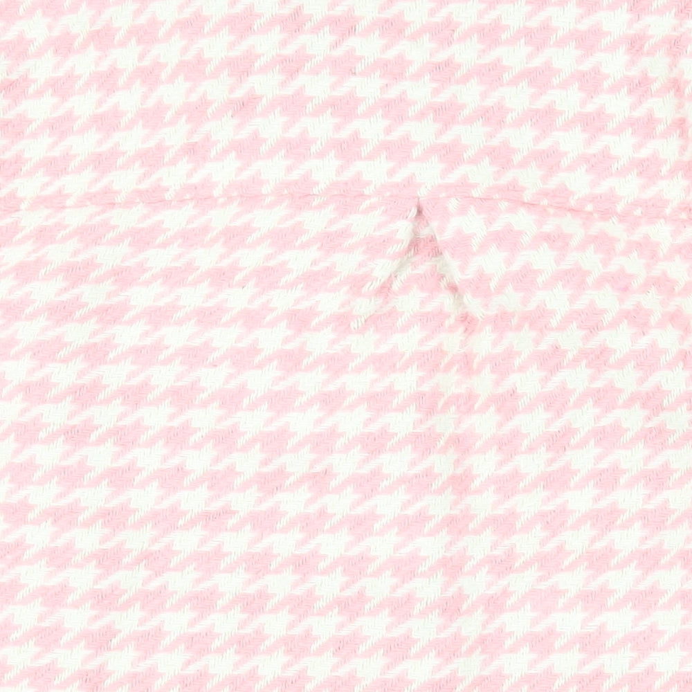 Simply Be Womens Pink Geometric Jacket Size 14 Button