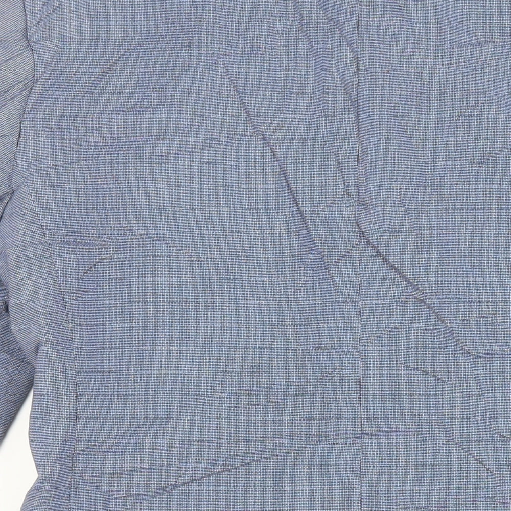 Marks & Spencer Mens Blue Polyester Jacket Suit Jacket Size 36 Regular
