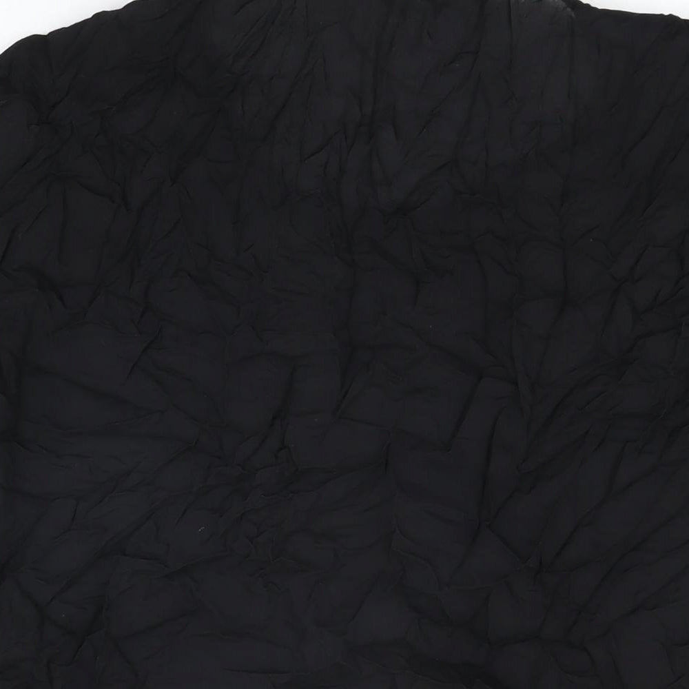 Sandwich Womens Black Viscose Basic T-Shirt Size 16 Round Neck