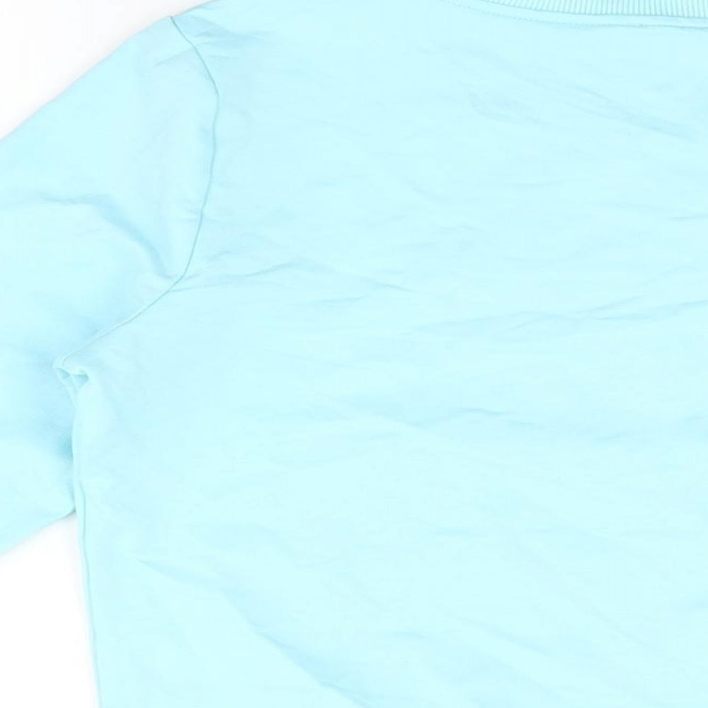 Emma & Ashley Womens Blue Cotton Pullover Sweatshirt Size L Pullover