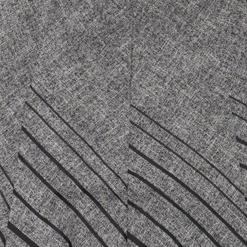 Marks & Spencer Womens Grey Polyester A-Line Skirt Size 14