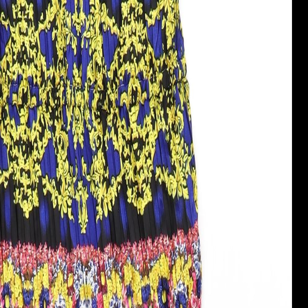 Louche Womens Multicoloured Geometric Polyester A-Line Size 10 Scoop Neck Pullover