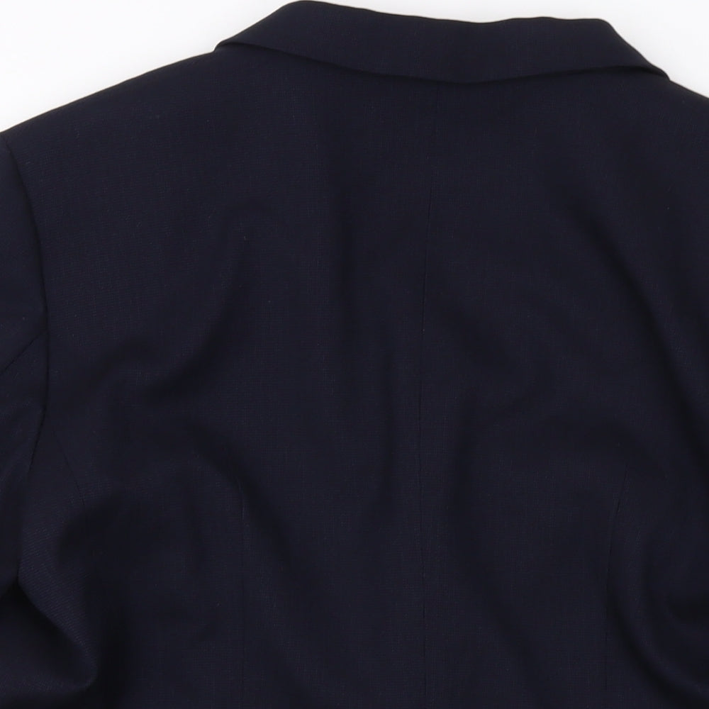 H&M Womens Blue Jacket Size 14 Button