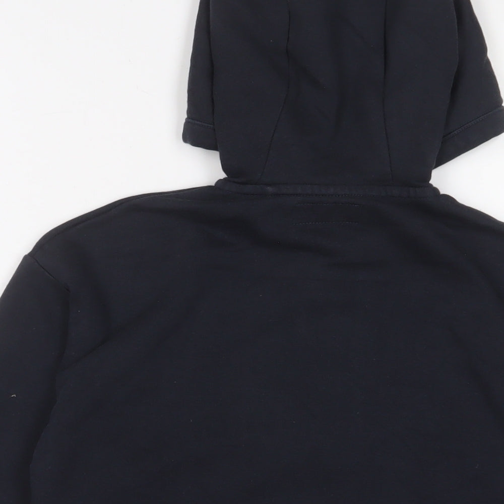Next Boys Blue Cotton Full Zip Hoodie Size 9 Years Zip